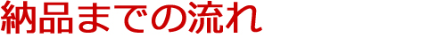 チラシ納品までの流れ